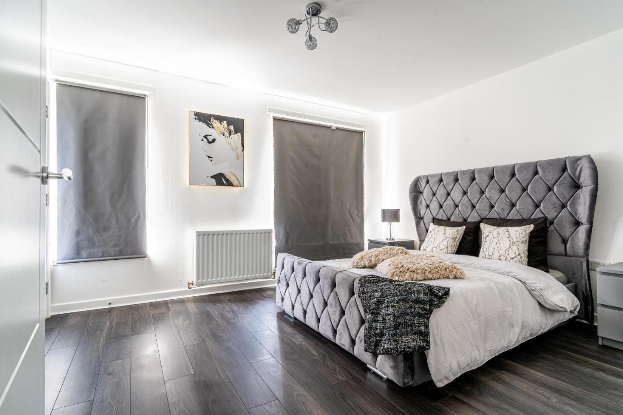 Spacious 3 Bedroom House In Glasgow City With Private Parking & Garden Exterior foto